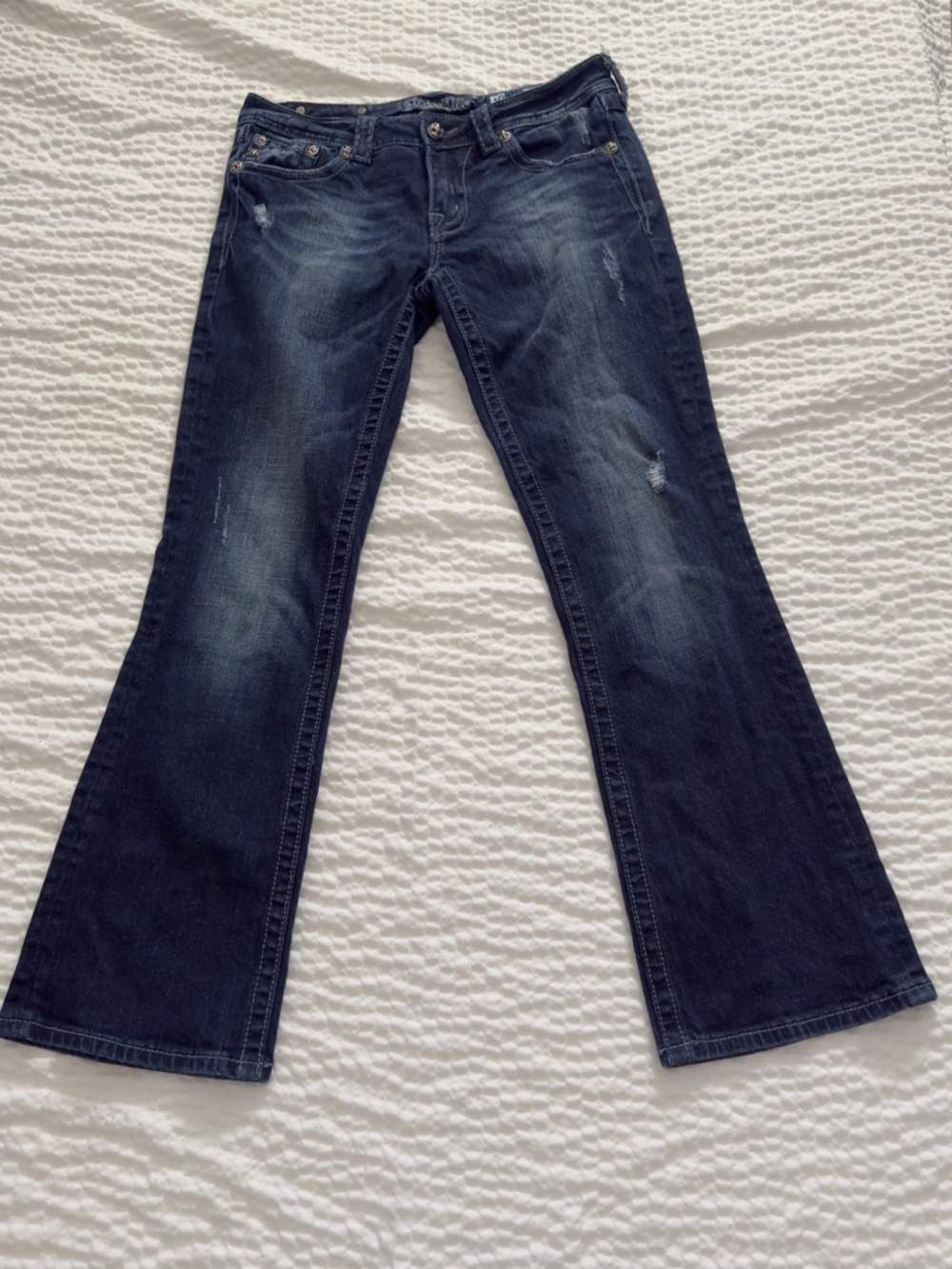 Miss Me Dark Blue Flared Jeans